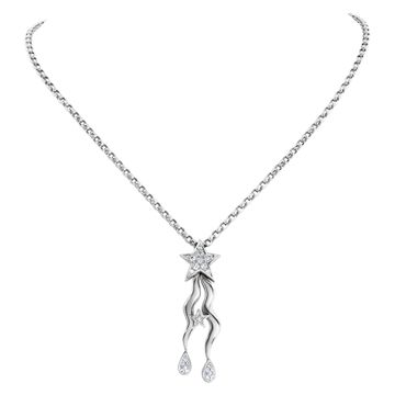 Shooting star diamond pendant with .25 carats in diamonds