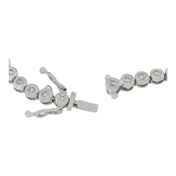 Tennis bracelet in 14k white gold with 1 carat in diamonds