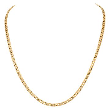 Tiffany & Co. 18k yellow gold chain, 20 inches long & 3.5mm wide