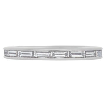 Tiffany & Co. eternity diamond band in platinum