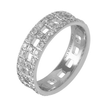 Tiffany & Co. True T diamond ring in 18k white gold