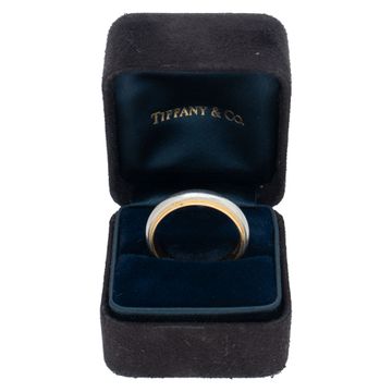 Tiffany & Co. wedding band 18k rose gold and platinum