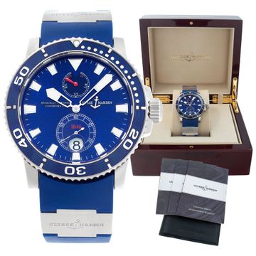 Ulysse Nardin Marine 260-32-3a 18k White Gold Blue dial 42.5mm Automatic watch