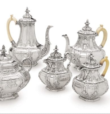 Sterling Silver tea and coffee set buyer